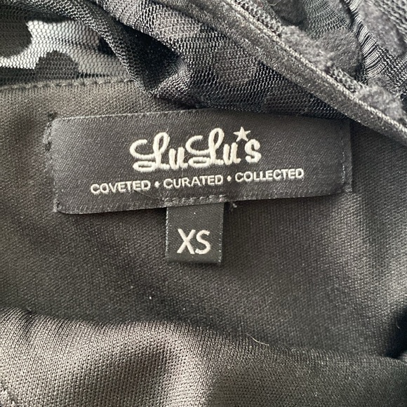 Lulu’s long sleeve black dress - Picture 4 of 4